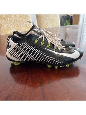 Nike Vapor Carbon Elite 2.0 2014 Flywire Football Cleats Black/White Size 10.5